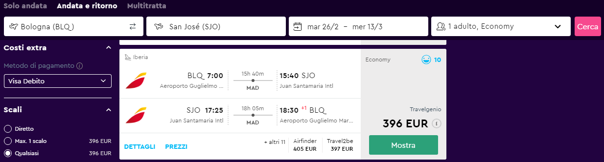 viaggio in costa rica