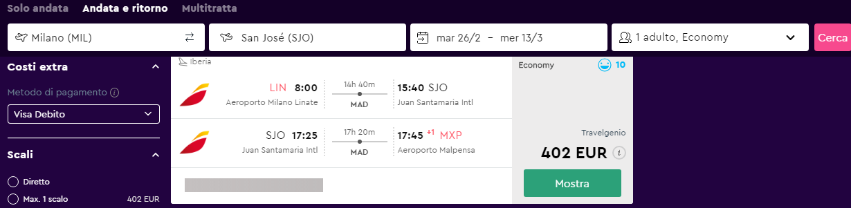 viaggio in costa rica