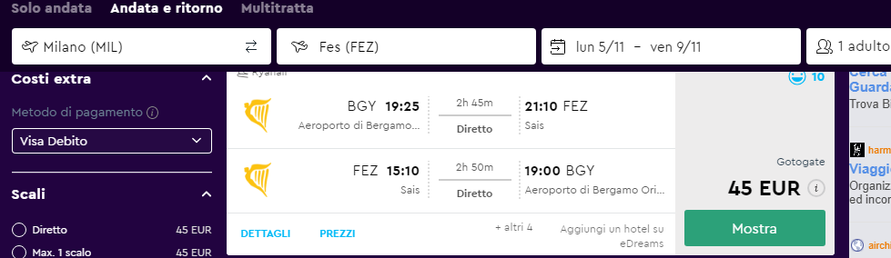 Voli low cost per il Marocco