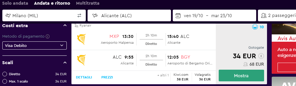 weekend low cost da milano
