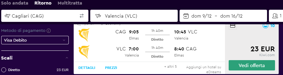 Voli low cost per Valencia