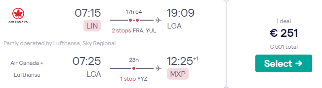 viaggio low cost a new york